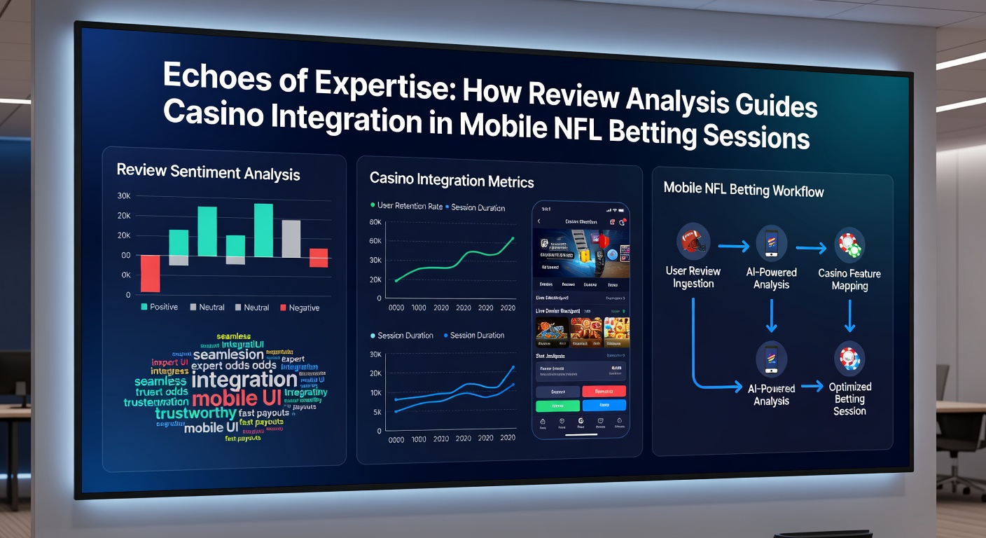 User review dashboard highlighting keywords related to casino features in NFL betting apps