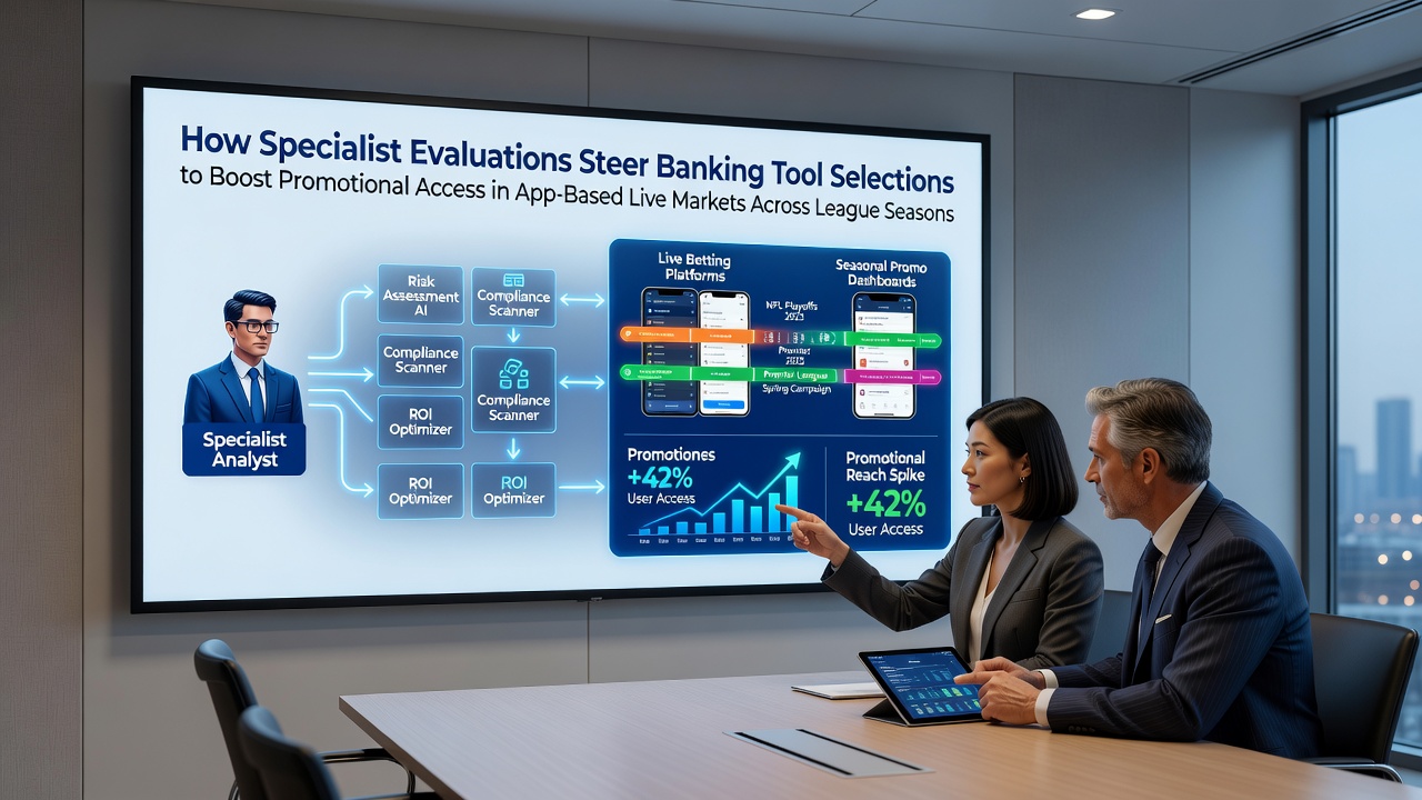 Specialists reviewing banking tools and app interfaces for live betting promotions