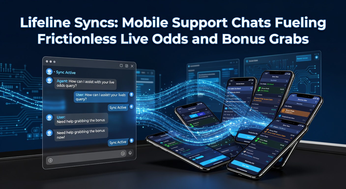 Mobile phone screen showing a live betting chat interface with odds updating in real-time alongside a support conversation