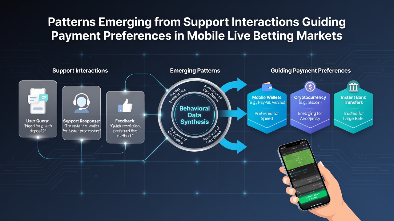 Mobile app interface showing live betting support chat and payment options during a sports event