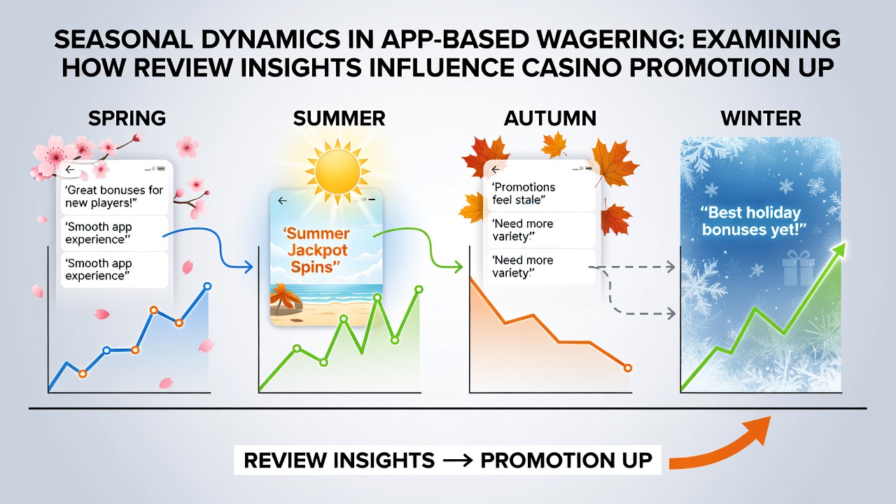 Data visualization of review metrics impacting casino promotions and live betting odds in apps